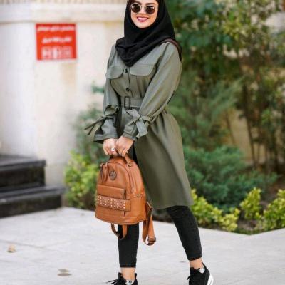 مانتو دانشجویی پوپلین مدل مانتو اسپورت دانشجویی روژین 2300