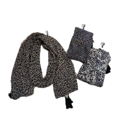 شال پلیسه ریز پلنگی کد 3-151065