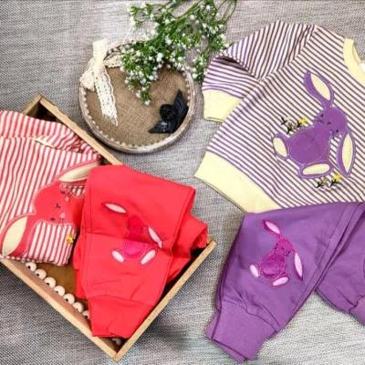 ست بچگانه بلوز و شلوار دورس پنبه دخترانه مدل خرگوش