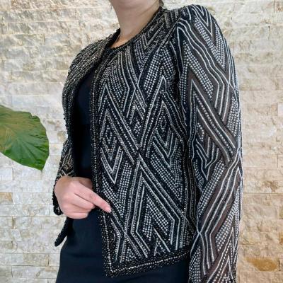 پیراهن شب زنانه کرپ مدل طرح یاقوت