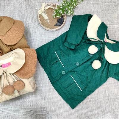 پالتو بچگانه پفکی دخترانه یقه متحرک