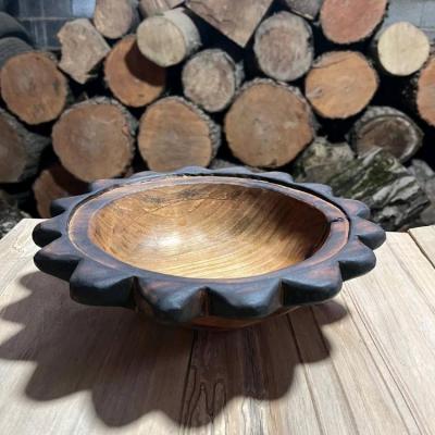 ضرف شیرینی و شکلات خوری چوبی