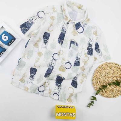 پیراهن کنفی پسرانه دایره ای کد 10120