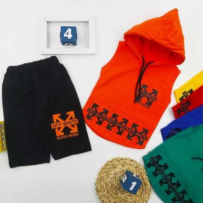 تاپ شلوارک پسرانه آف وایت کد 10217