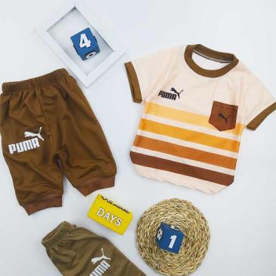 تیشرت شلوارک راه راه پوما پسرانه کد 10231