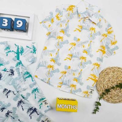 پیراهن لنین پسرانه طرح دایناسور کد 10200