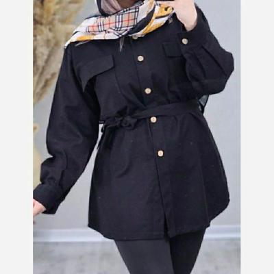 مانتو اسپرت زنانه کتان مدل مانتو کتان دوجیب خنک