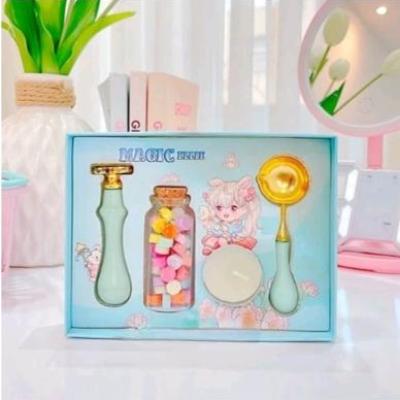 پک مهر و موم فانتزی 4تکه طرح مهر خوشه گندم