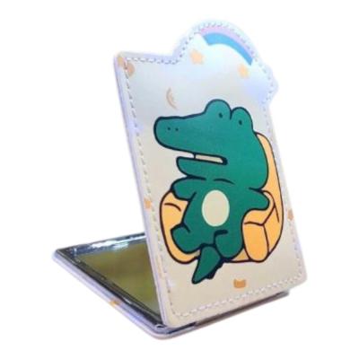 آینه جیبی فانتزی دوطرفه طرح حیوانات همراه با بزرگنمایی