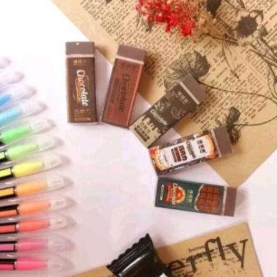 پاککن با رایحه شکلات . پاک کن آهن ربا