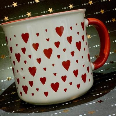 ماگ طرح برجسته قلبی