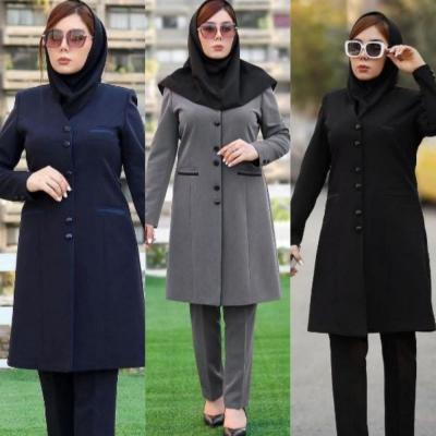 مانتو اداری زنانه پرشیا مانتو شلوار اداری پرشین مکانیک مدل سه سایزی