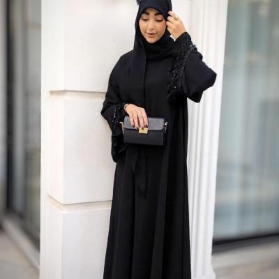 مانتو عبایی کرپ تایتانیک مدل حانیه