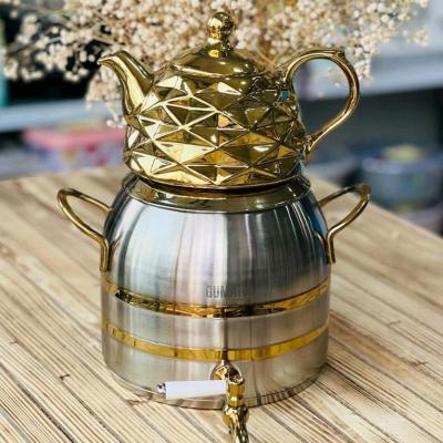 کتری قوری روگازی (کتری قوری سماوری)برند گوماتو