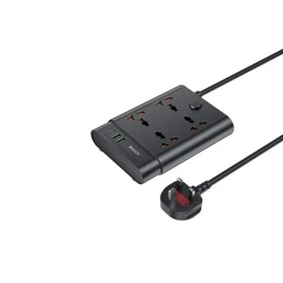 چندراهی برق هوشمند 2 متری 4 خانه yesido مدل MC11 - مشکی