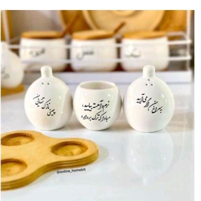 ست نمکپاش وفلفل وخلال دندان بازیره چوبی دلیار