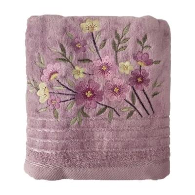 حوله دستی گلدوزی شده ماندگار (40×80)