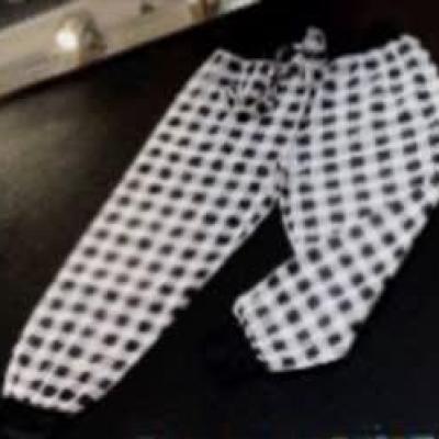 شلوار زیبای چهارخانه ای کمرکش وپایین کش