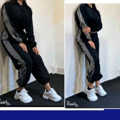 ست دوتکه نیم تنه شلوارمخمل ریز