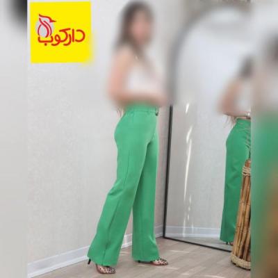 شلوار زنانه بگ مازراتی بغل زیپ دار