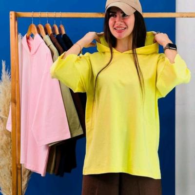 تیشرت باکسی کلاهدار