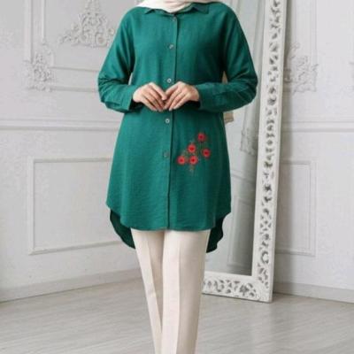 شومیز زنانه کد 1402مدل اقاقیا شونیز مانتویی