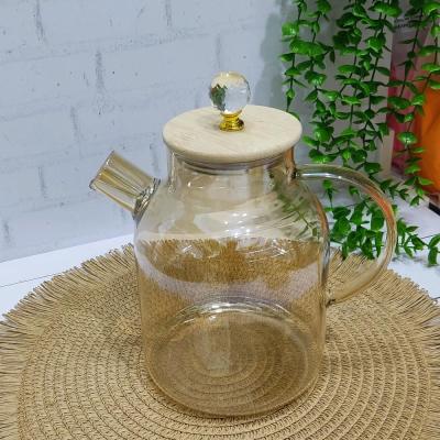 قوری پیرکس شامپاین درب بامبو الماسی 1800 میل