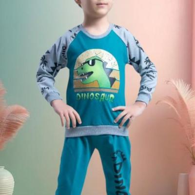 ست بلوز وشلوار پسرانه طرح دایناسور سایز40و45