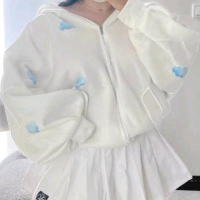 سویشرت قواره دار سویشرت پفی دخترانه ابری