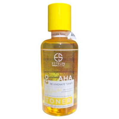 تونر جوانسازی پوست استلین AHA زرد رنگ حجم 400 میلی لیتر