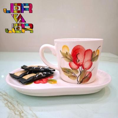 فنجان با زیره ماگ و کیک خوری قهوه خوری متنوع یک عددی