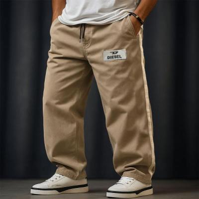 شلوار اسلش بگ نواردار کنفی جنس بنگال رنگ نسکافه ای