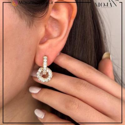 گوشواره صدفی مشابه طلا کد: sg479