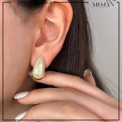 گوشواره صدفی مشابه طلا کد: sg475