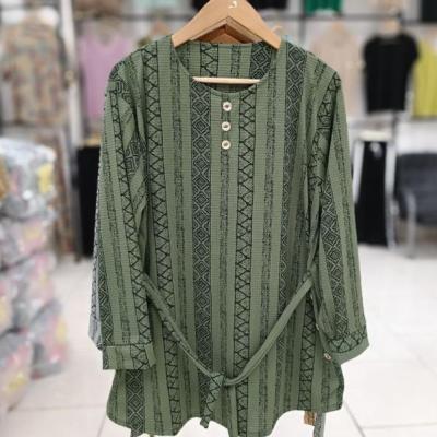 تونیک مانتویی راه راه تسلا