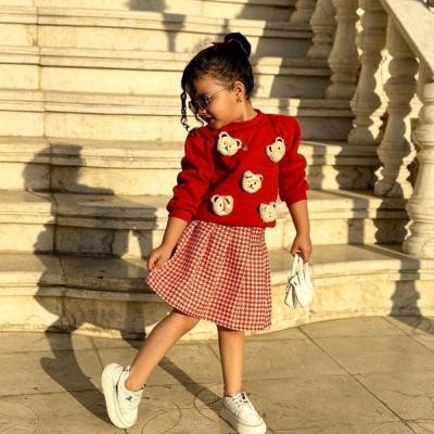 ست دورس تدی و دامن پاییزه دخترانه