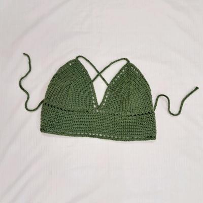 نیم تنه کراپ بافتنی قلاب بافی پینترستی