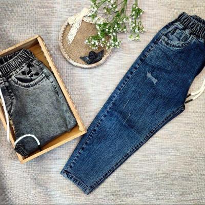 شلوار لی مام فیت بچگانه اسپرت دخترانه و پسرانه