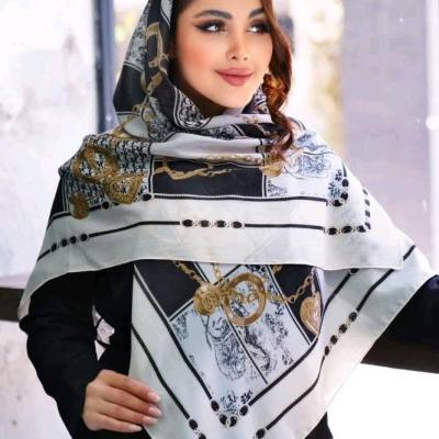 روسری ابریشم توییل مجلسی ، قواره 130، کد V452