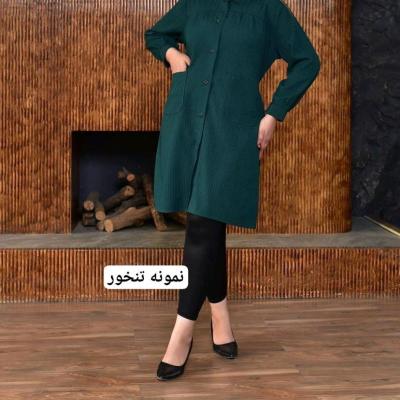 مانتو زنانه شانتون ژاگارد سایز بزرگ