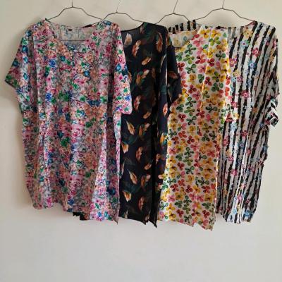 تیشرت زنانه نخی سایز بزرگ