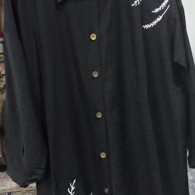 مانتو گلدوزی بابوس مشکی