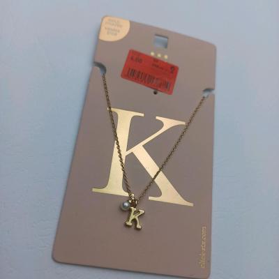 گردنبند زنانه حروف k برند six