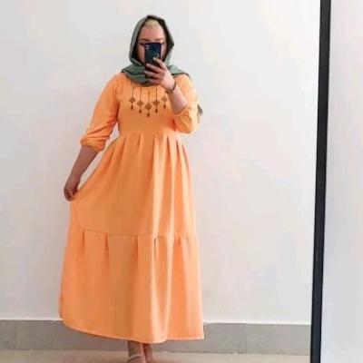 پیراهن ساحلی زنانه نخی مدل پیراهن ساحلی بلند تابستانه