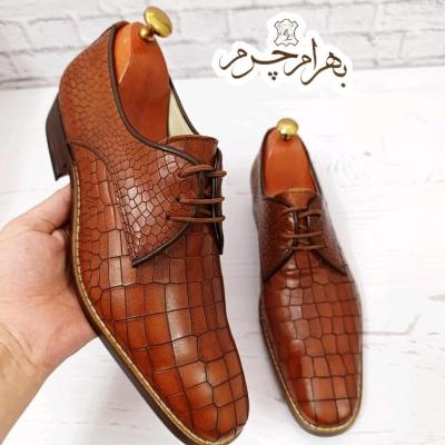 کفش مردانه زیره چرم طبیعی گاومیش مدل آریزونا تک سایز