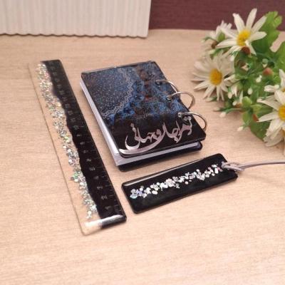ست دفترچه رزینی کالیگرافی مشکی