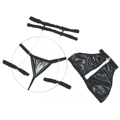 ست سوتین و شورت فانتزی مشکی Lavin کد 4135