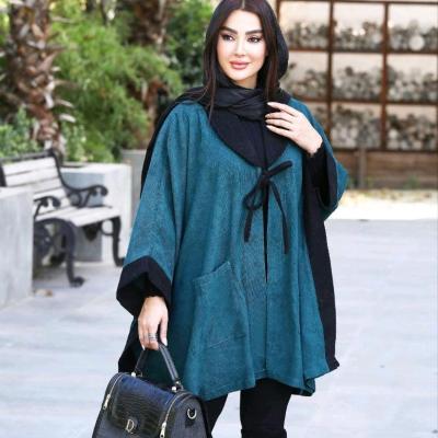 پانچو زنانه مخمل کبریتی مدل سیوان فریسایز تا سایزبزرگ60