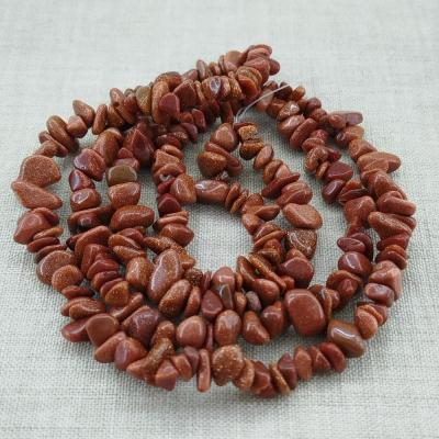 ریسه سنگ دلربا قهوه ای شکسته (طول ریسه 40 سانتیمتر است)-158505