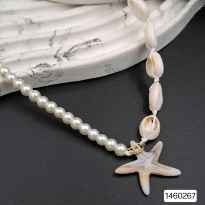 گردنبند زنانه ستاره دریایی صدفی
